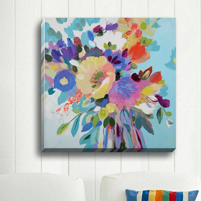 Flowers Stretched Canvas Print - hywallart