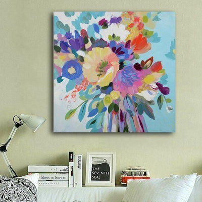 Flowers Stretched Canvas Print - hywallart