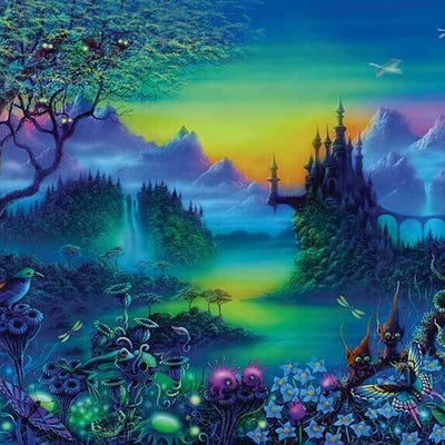 Quirky Castle Wall Mural Wallpaper L41 - hywallart