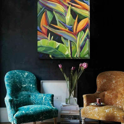 Tropical Flower Stretched Canvas Art Print F93 - hywallart