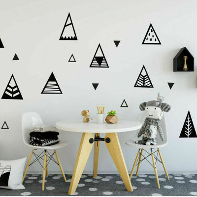 Geometric Mountain Triangle Wall Stickers For Kids Nursery Decor Decal Art Mural - hywallart