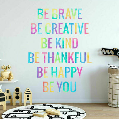 "Be ..." Kid Wall Quote Sticker,hywallart