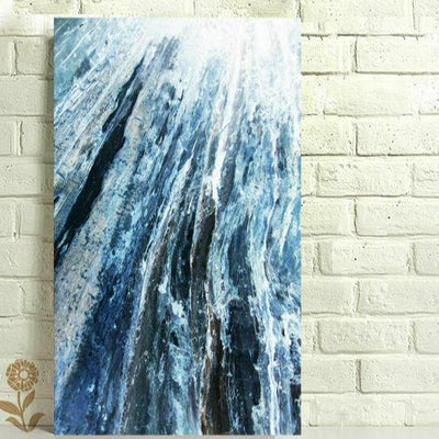 Blue Stretched Canvas Prints - hywallart
