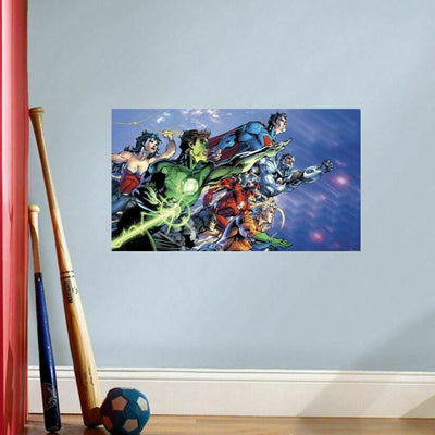 Justice League Vinyl Print Poster Wall Art Sticker Kids Mural Decal Home Decor - hywallart