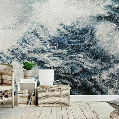 Ocean Wave Removable Wall Mural L17 - hywallart