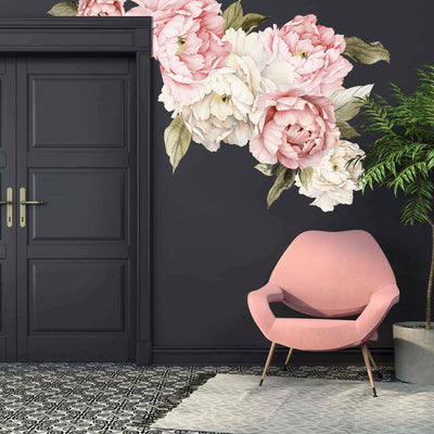 Giant Peony Rose Flower Wall Sticker - hywallart
