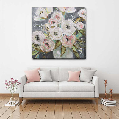 Summer Ranunculus Stretched Canvas Print F131
