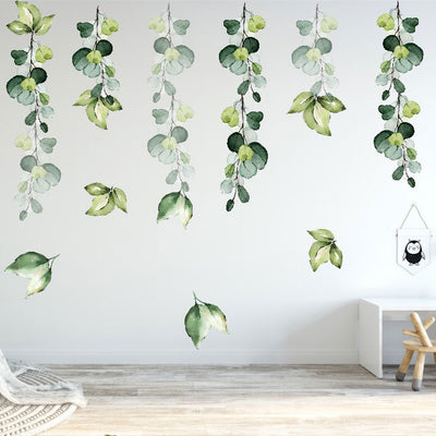 Green Foliage Wall Decal - hywallart