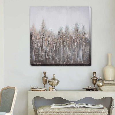 Smoky Blue Stretched Canvas Print A399