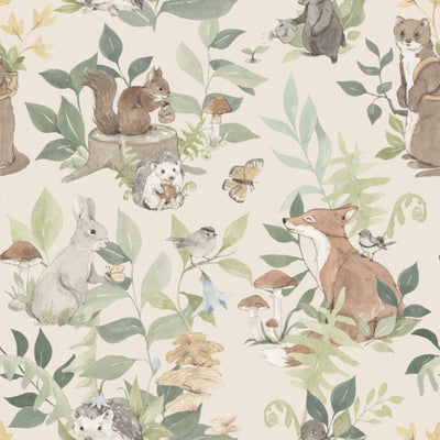 Woodland Animal Wall Paper K10
