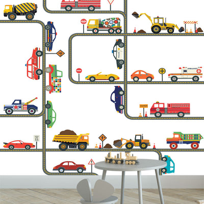 Full Set Vehicles Collection Wall Stickers