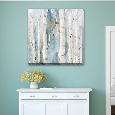 River Birch Stretched Canvas Print  F128
