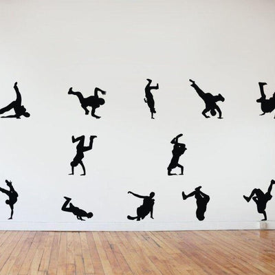 Hip Hop Dance Wall Art Sticker,hywallart
