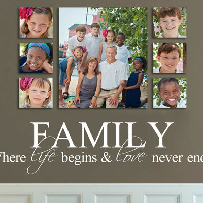 Family & Love Removable Wall Stickers,hywallart