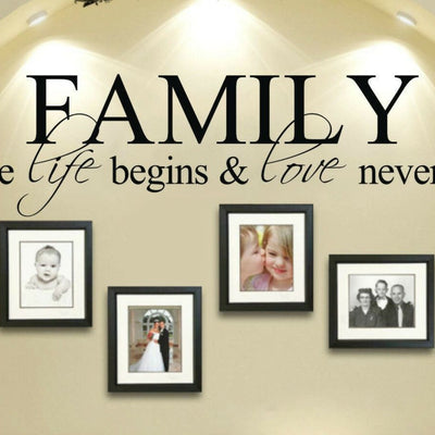 Family & Love Removable Wall Stickers,hywallart