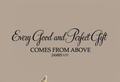 "Every Good and Perfect Gift" Wall Art Quotes,hywallart