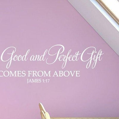 "Every Good and Perfect Gift" Wall Art Quotes,hywallart