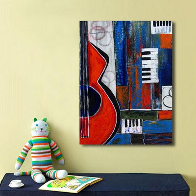 Music Guitar Abstract Stretched Canvas Prints,hywallart
