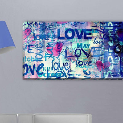 Love Stretched Canvas Print,hywallart