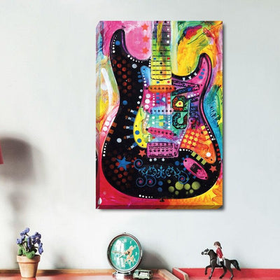 Electricity Guitar Abstract Canvas Prints,hywallart
