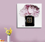 Pot Flowers Chanel Fashion Stretched Canvas Print,hywallart