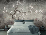 Vintage Plum Blossom Branch Wall Mural,hywallart