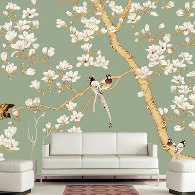 Magnolia Blossom  Mural,hywallart