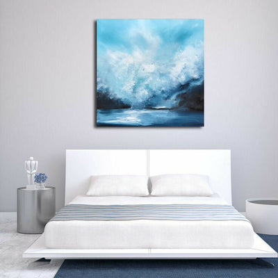 Sea Wave Stretched Canvas Print,hywallart