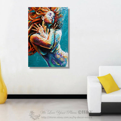 Gorgeous Girl Stretched Canvas Print,hywallart