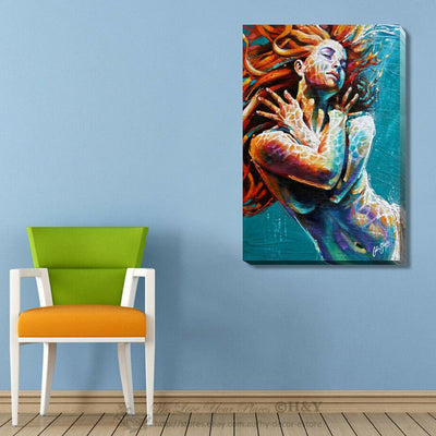 Gorgeous Girl Stretched Canvas Print,hywallart