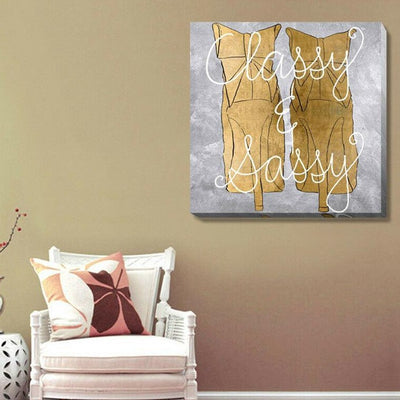 Sassy Classy Stretched Canvas Print,hywallart