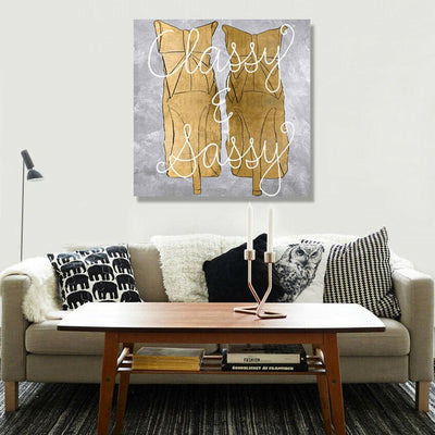 Sassy Classy Stretched Canvas Print,hywallart