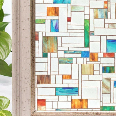 Colour Grid Window Film,hywallart