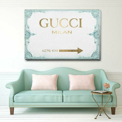 GUCCI Fashion Stretched Canvas Print F141,hywallart