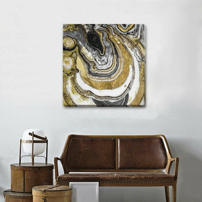 Black Gold Marble Canvas Print A374,hywallart