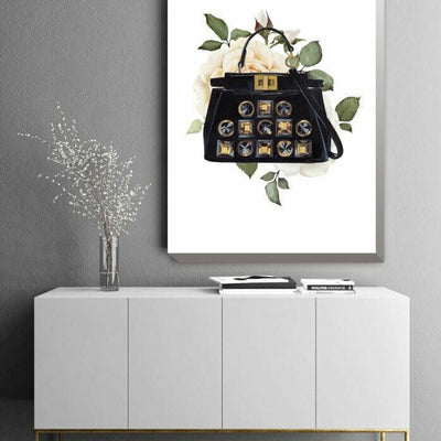 Flower Bag Stretched Canvas Print F152,hywallart