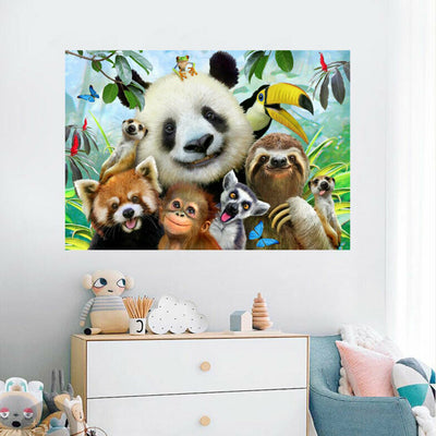 Animal Selfie Kids Art Decal Wall Sticker Mural Nursery Decor Zoo Ocean Dog Pet,hywallart