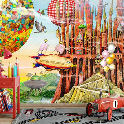 Flying Home Wall Mural Kids Art A19,hywallart