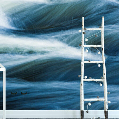 Ocean Sea Wave Self Adhesive Wall Mural L23,hywallart