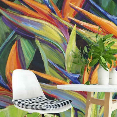 Tropical Leave Wall Mural Home Office Decor Sticker Decal Wall Paper Gift B42,hywallart