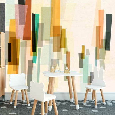 Blurred Geometric Wall Mural G9,hywallart