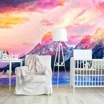 Dreaming Mountain Wall Mural  M03,hywallart
