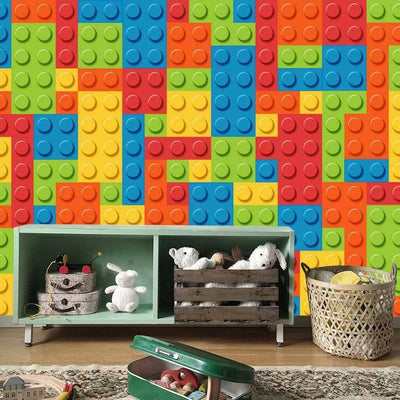 Lego Block Kids Wall Mural G10,hywallart