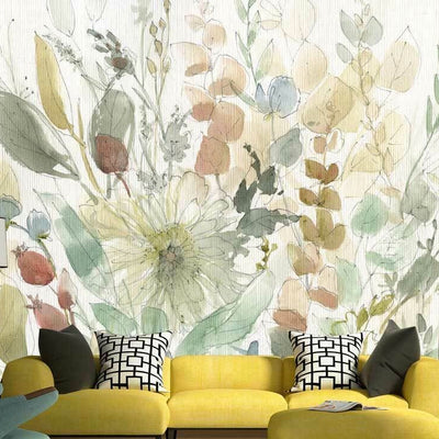 Vintage Flower Grass B54,hywallart