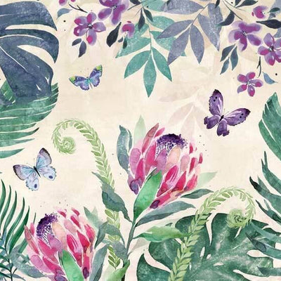 Tropical Leaves Wall Mural B64,hywallart