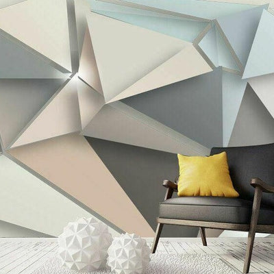 Geometric 3D Removable Wall Mural G05,hywallart