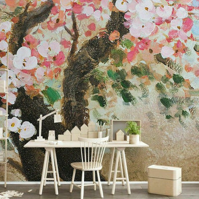 Cherry Blossom Tree Removable Wall Mural B29 - hywallart
