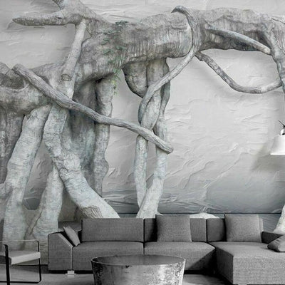 Tree Roots Removable Wall Mural B31,hywallart