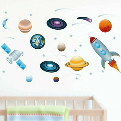 Outer Space Collection Wall Stickers Nursery Decal - hywallart