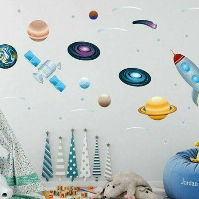 Outer Space Collection Wall Stickers Nursery Decal - hywallart
